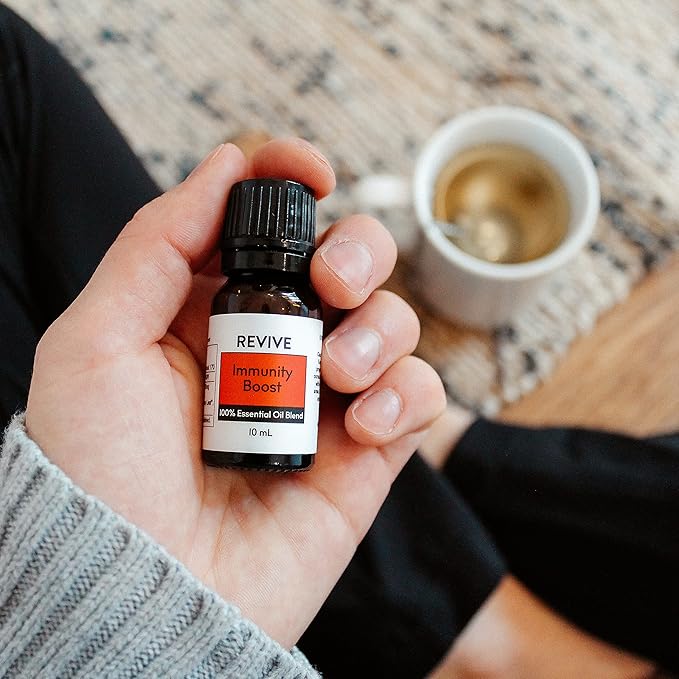 Immunity Boost 10mL Essential Oil Blend by Revive Essential Oils - 100% Pure Therapeutic Grade, for Diffuser, Humidifier, Massage, Aromatherapy, Skin & Hair Care