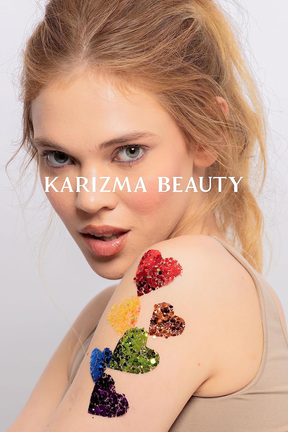 KARIZMA Love is Love. 6X 10g Chunky Face Glitter, Pride Rainbow, Hair, Eye and Body Glitter for Women and Men. Rave and Cosmetic Makeup
