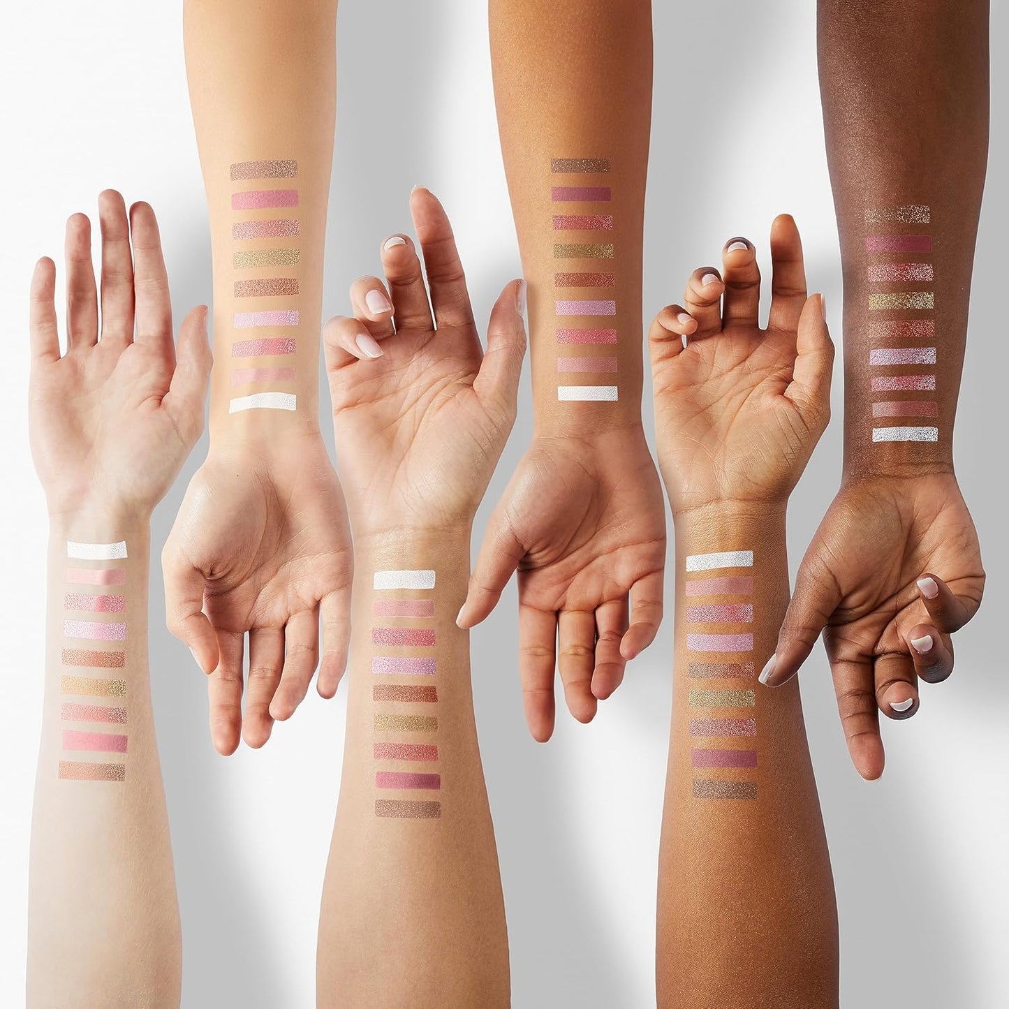 Kayswang 9 colors glitter eyeshadow palette makeup palette matte high pigment color cream texture natural eye shadow powder eye shadow palette in autumn and winter long lasting & waterproof (rose)