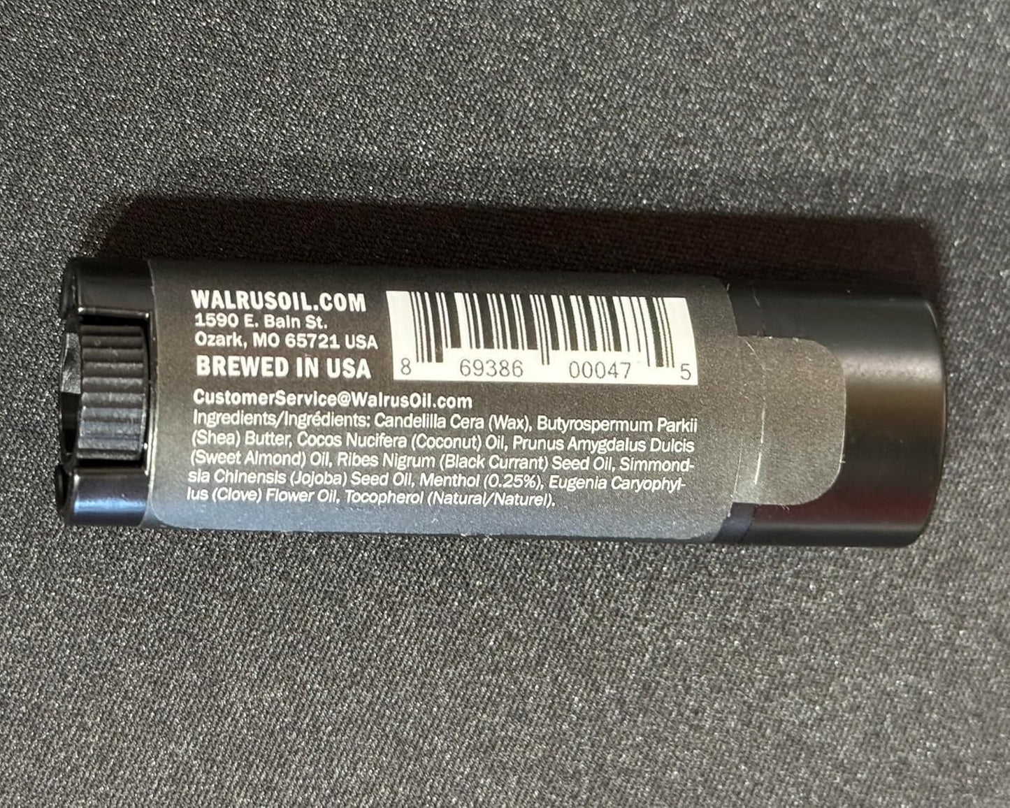 WALRUS OIL - Logger's Lip Balm, 2-Pack, Vegan, 100% Natural Ingredients - Peppermint & Clove Scent