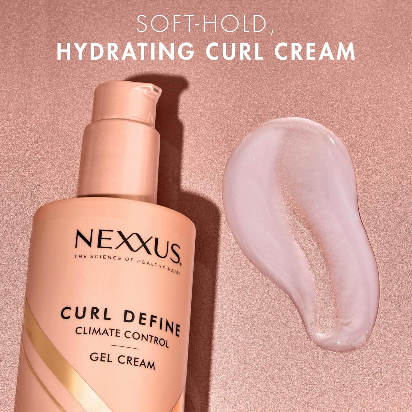 Nexxus Climate Control Gel Cream Curl Define for Cashmere Curls, with StyleProtect Technology 8 oz