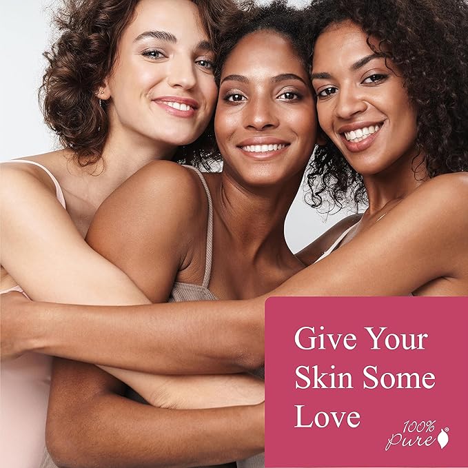 100% PURE Coffee Bean Caffeine Eye Cream Refresh & Hydrate Under Eye Treatment Reduce Puffiness, Dark Circles, Wrinkles with Green Tea, Rose Hip, Vitamin E - Youthful Vibrant Eyes - Vegan - .3 oz