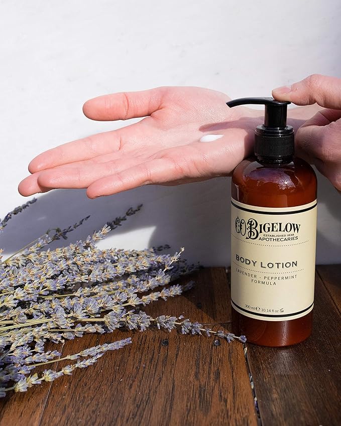 C.O. Bigelow Lavender Peppermint Body Lotion, Nourishing & Soothing, Luxury Skin Moisturizer for Women & Men, 10.4 Fl Oz