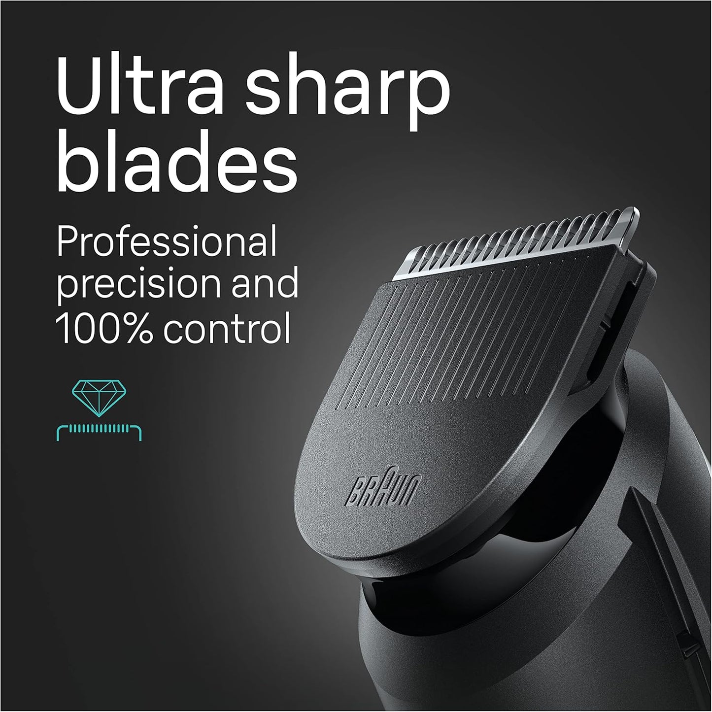 Braun All-in-One Style Kit Series 5 5471, 8-in-1 Trimmer for Men with Beard Trimmer, Body Trimmer for Manscaping, Hair Clippers & More, Ultra-Sharp Blade, 40 Length Settings, Waterproof