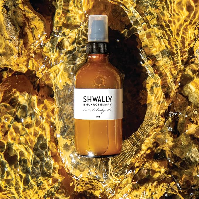 Nourish & Protect Hair & Body Oil Serum - Pure Emu, Rosemary, Macadamia, Castor, Coconut & Olive Oils For Hair Growth, Strengthening, Split Ends & Dry Scalp - 6 Months Supply - 4 OZ