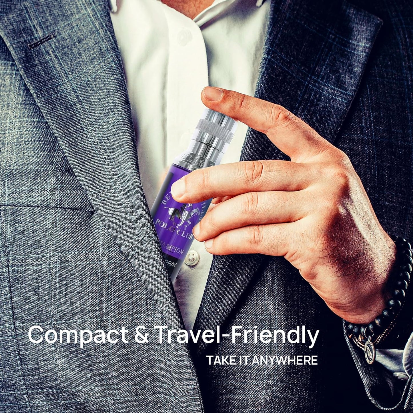 Beverly Hills Polo Club Body Spray for Men - BHPC Champion - Notes of Vanilla, Lily, Oakmoss & Patchouli - Long Lasting Body Mist Cologne Scent - Ideal Gift for Him, 6oz