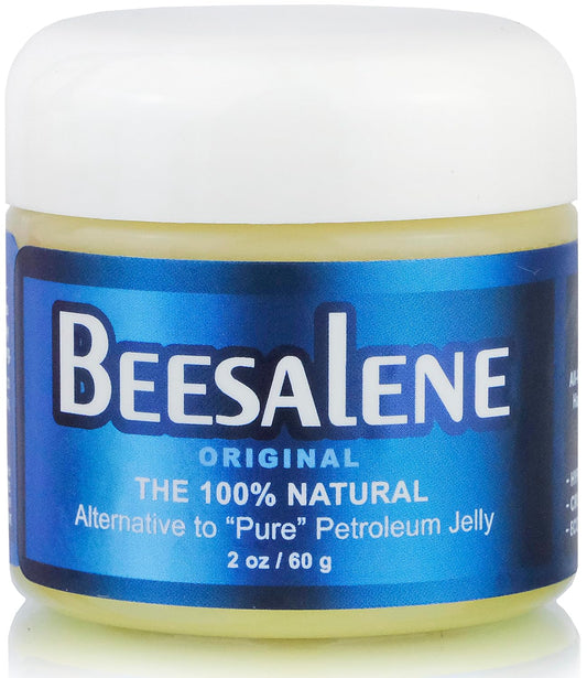 Beesalene Original Unpetroleum - 100% Natural & Hypoallergenic Alternative to Petroleum Jelly - Lips, Hands, Baby, Makeup Remover and More (2 Ounce)