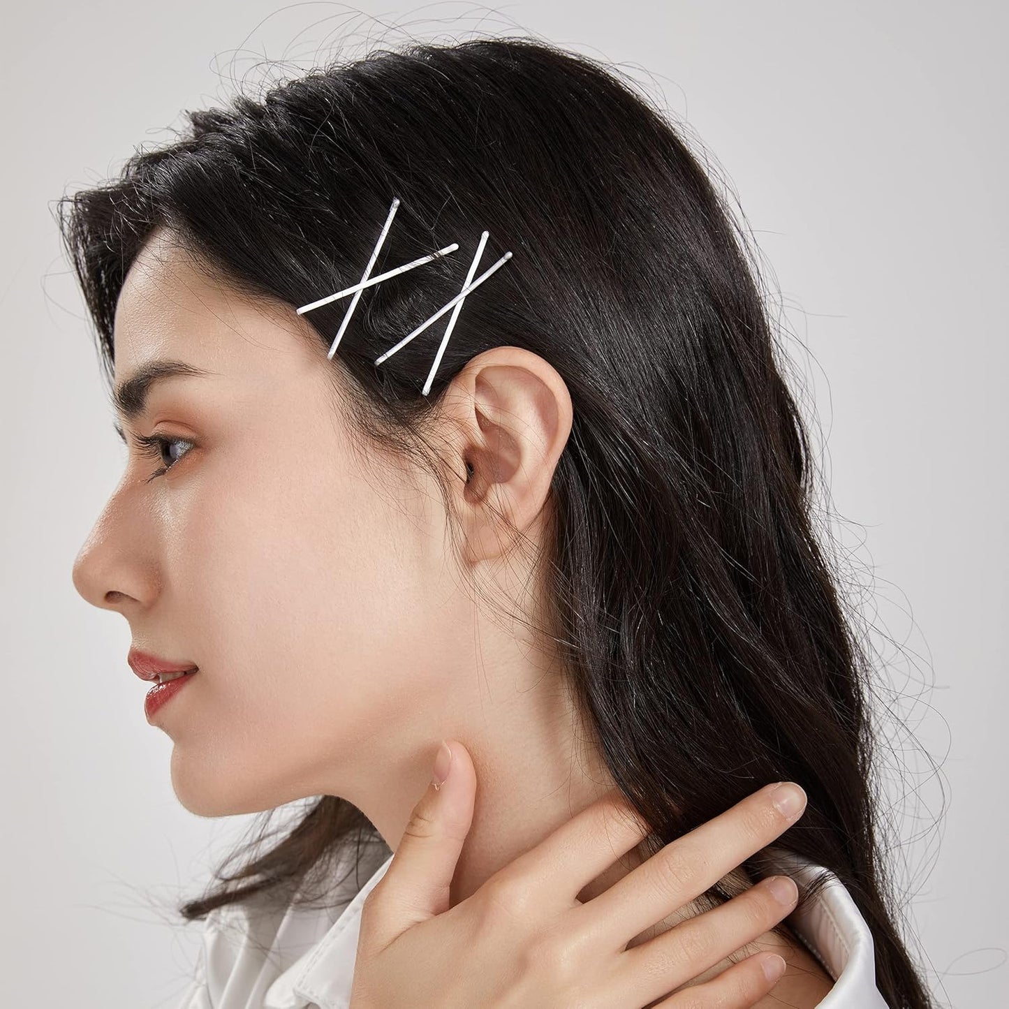 Dofash Silver Bobby Pins Hair Pins Steel Hair Clips 3.5Cm/1.38" Hair Accessories For Women 100PCS （Silver）