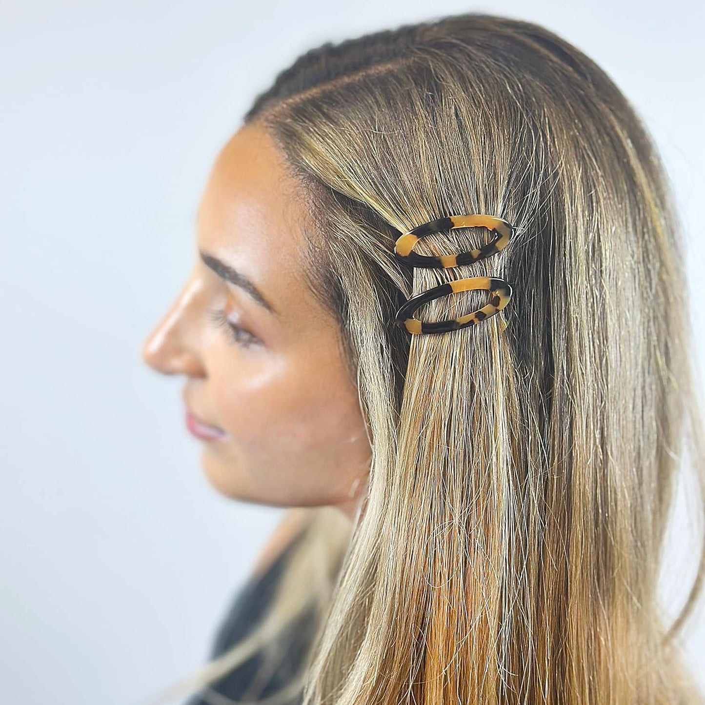 Camila Paris CP1993/2 French Hair Barrette Clip for Women, Handmade, Side Slide-in Metal-Free Closure Strong Hold Grip Hair Clips for Girls, No Slip Durable Styling Hair Accessories, Made in France