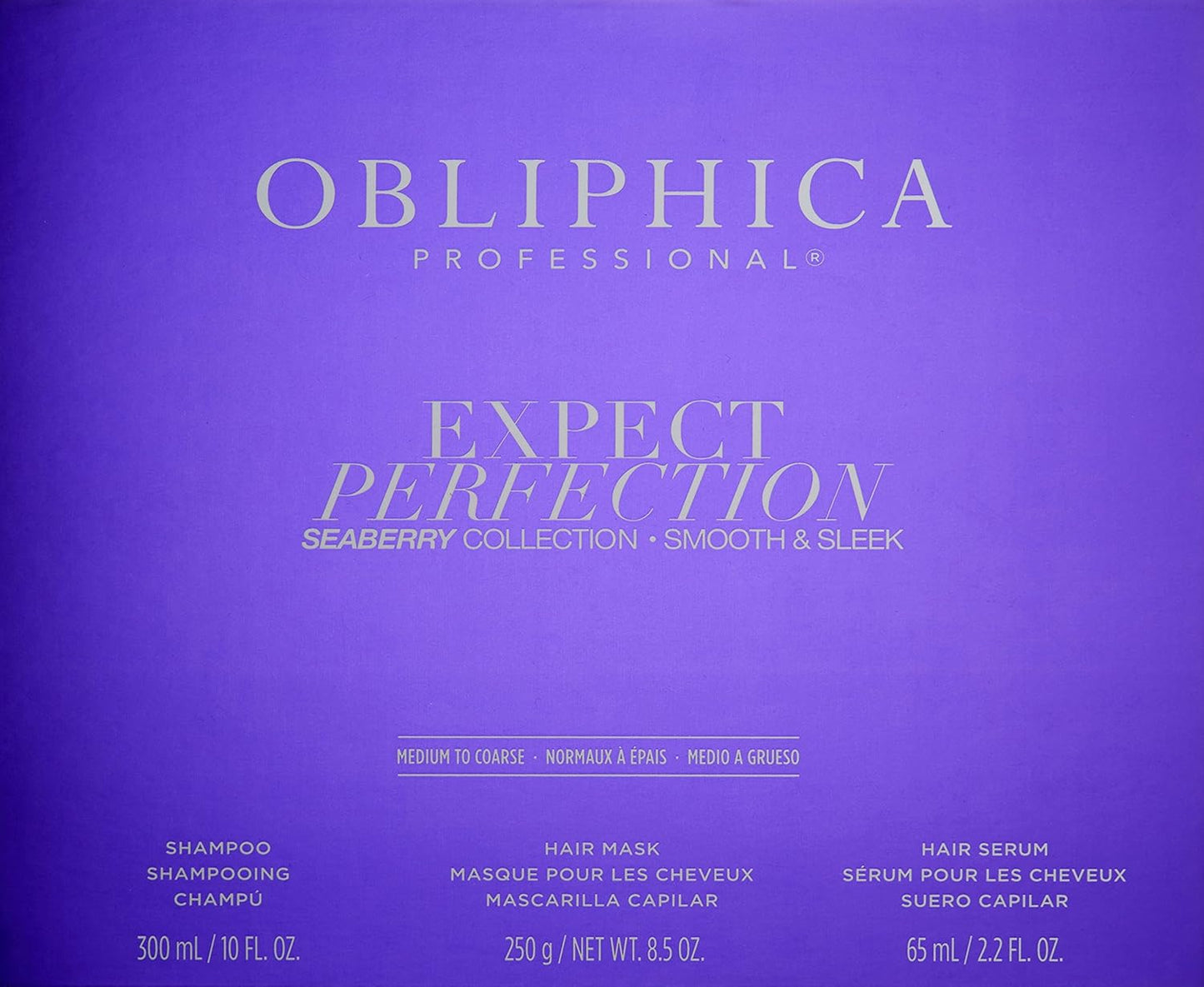 Obliphica Expect Perfection Sleek & Smooth Seaberry Collection - Unleash The Power of Effortlessly Sleek and Smooth Hair, Radiating with Health, Elegance, and Unmatched Brilliance.