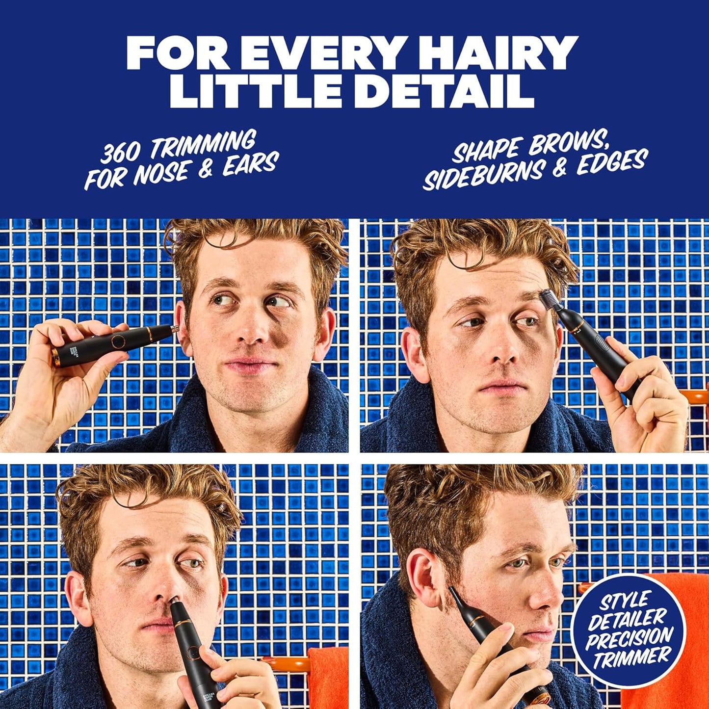 Dollar Shave Club | Style Detailer Precision Trimmer | Trimmer for Nose, Ears, Brows and Sideburns