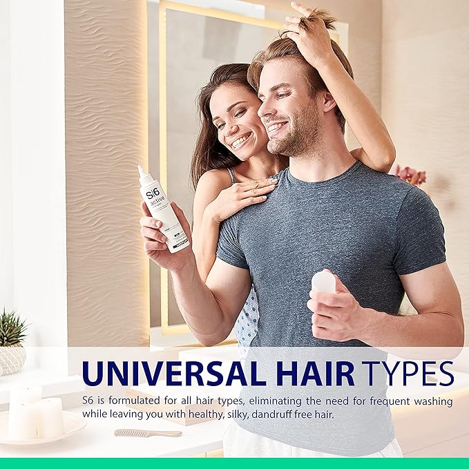 NAPURA S6 Anti Dandruff Shampoo with Tea Tree Oil, 1% Zinc and 1% Salicylic Acid - Natural Itchy Scalp Treatment (6.76 fl oz) for Men and Women