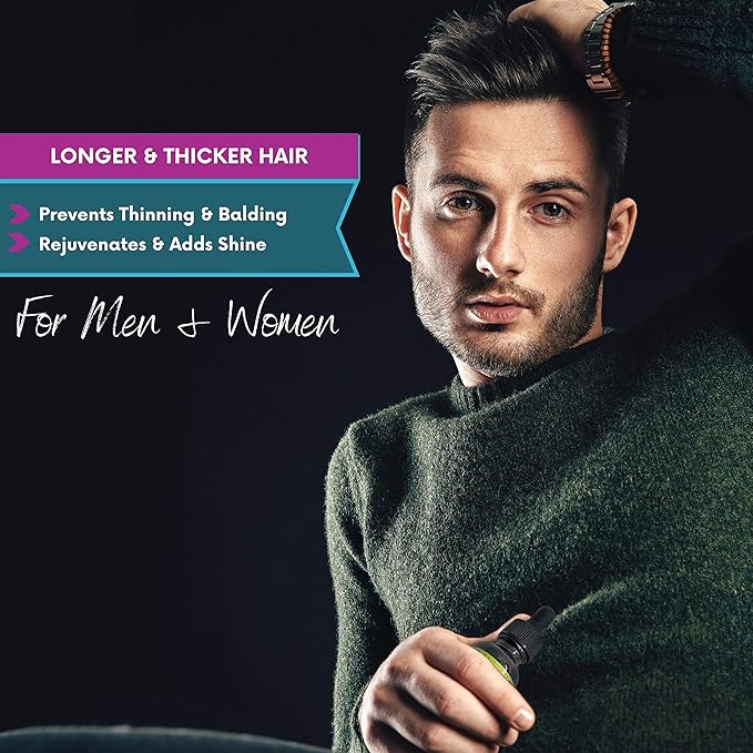 Extra Strength 10,000mcg Biotin Liquid Drops with Organic Berry Flavor | 60 Servings | Vegan Formula Supports Hair Growth, Strong Nails, Healthy Skin | NO Artificial Preservatives