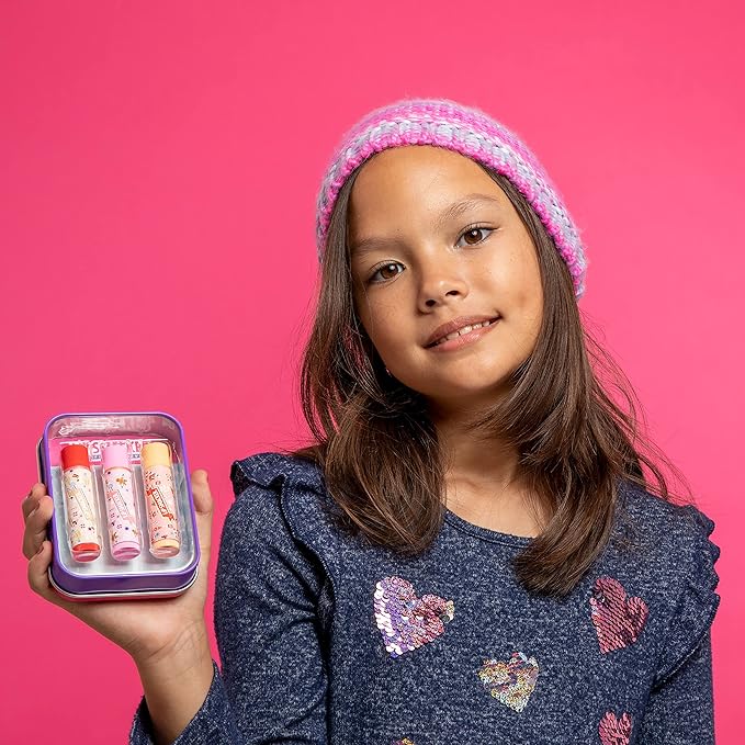 Lip Smacker Holiday Christmas 3 pcs Flavored Lip Balm Tin Original & Best (Pack of 2)