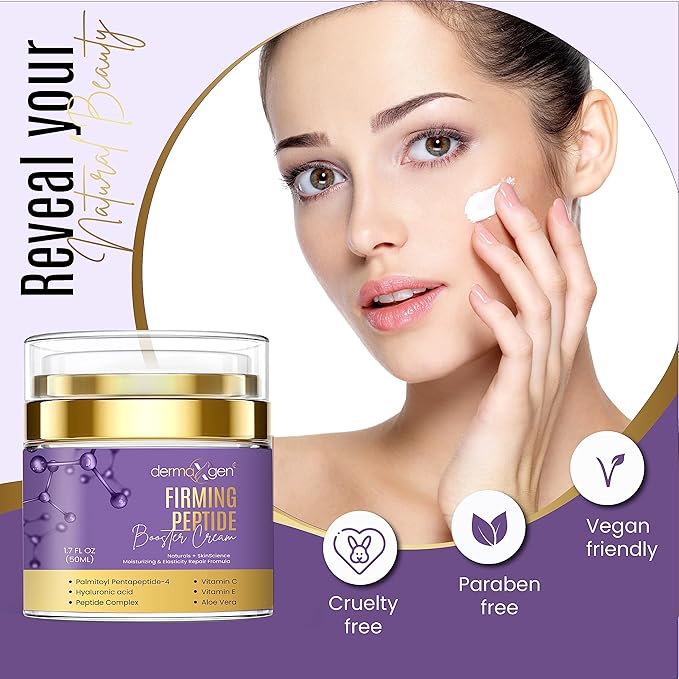 Matrixyl Face Cream – Skin Elasticity Repair Cream - Peptides Booster with Vitamins C and E, Hyaluronic Acid, Aloe Vera - Anti Wrinkle Cream – 1.7fl oz