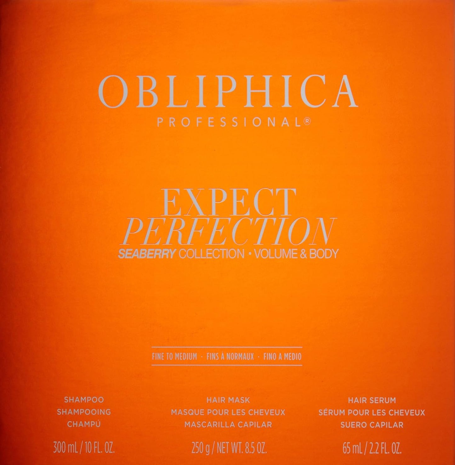 Obliphica Expect Perfection Volume & Body Seaberry Collection Set - Elevate Your Haircare Experience with Luxurious Volumizing and Bodifying Formulas for Beautifully Enhanced Hair