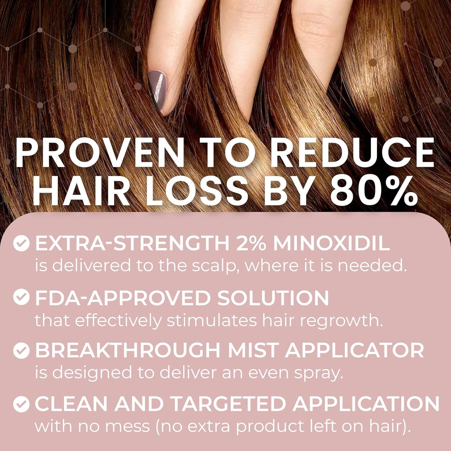 2% Minoxidil for Women Hair Regrowth Spray– Minoxidil Thicker & Fuller Topical Solution for Hair Loss Treatment, Follicle Reactivation, Clinically Proven Formula - 60 ml