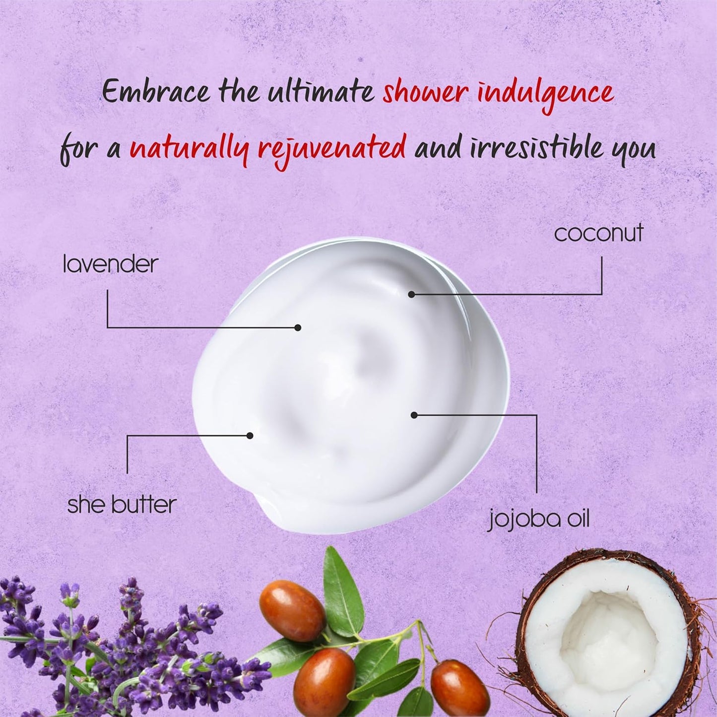 AnatoliaDaphne Lavender Body Wash and Shower Gel with Vitamin E for Jock Itch, Eczema, Ringworm, Body Odor, Body Wash Women & Men with Added Body Oils, LARGE 20.2 FL Oz Bottle.