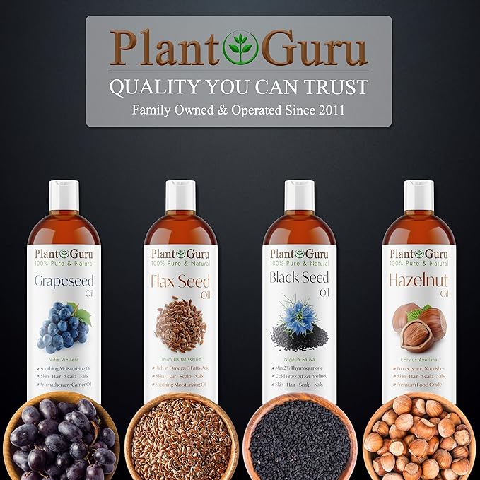 Flaxseed Oil 16 fl. oz. Unrefined Cold Pressed 100% Pure Natural Carrier For Skin, Face, Body Moisturizer, and Hair Growth.