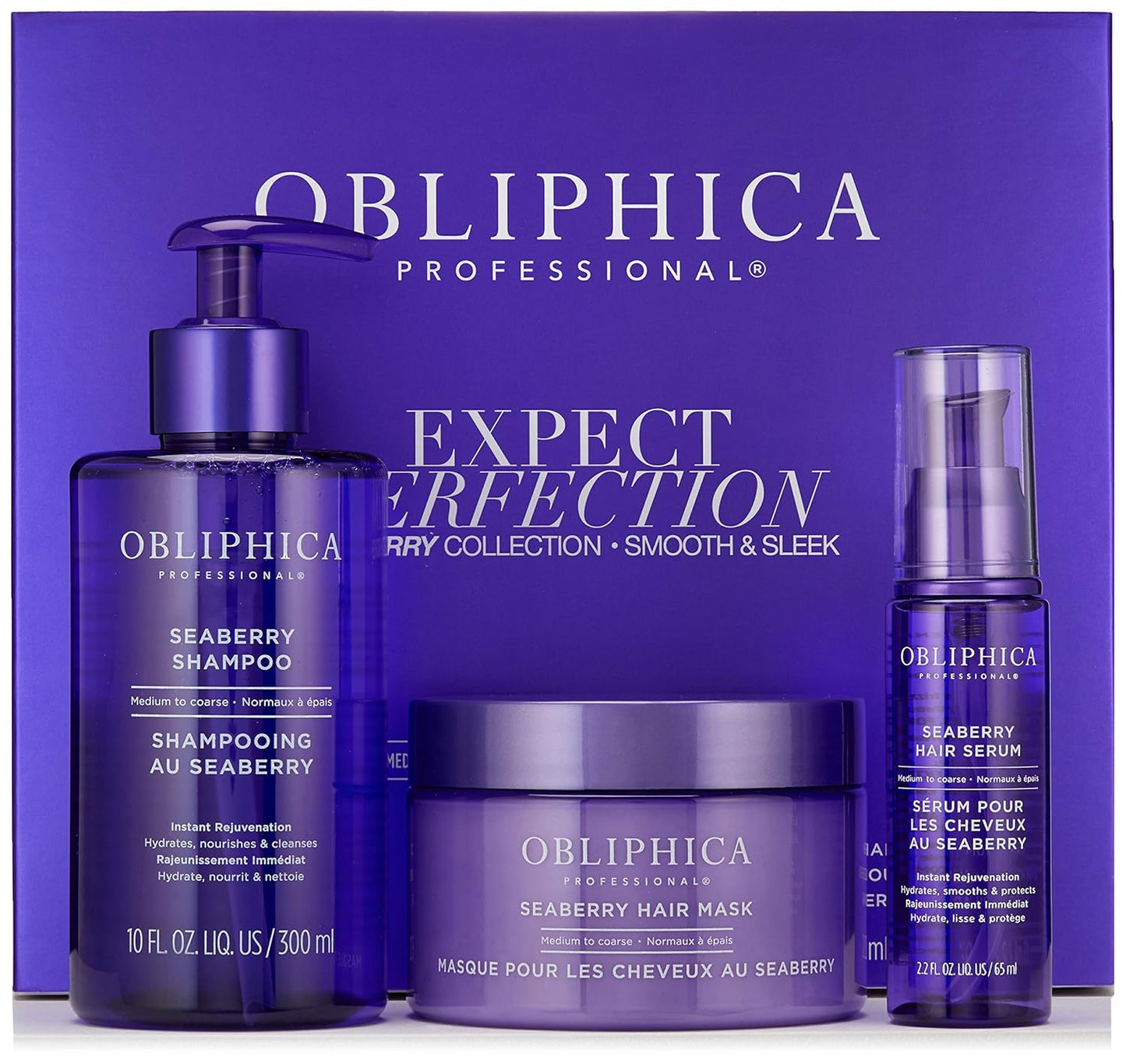 Obliphica Expect Perfection Sleek & Smooth Seaberry Collection - Unleash The Power of Effortlessly Sleek and Smooth Hair, Radiating with Health, Elegance, and Unmatched Brilliance.