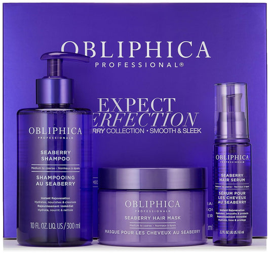 Obliphica Expect Perfection Sleek & Smooth Seaberry Collection - Unleash The Power of Effortlessly Sleek and Smooth Hair, Radiating with Health, Elegance, and Unmatched Brilliance.