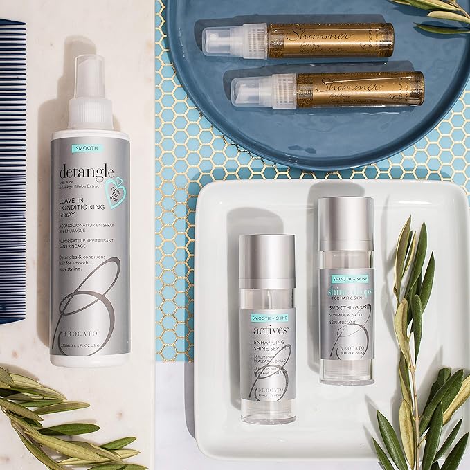 Shine Drops Smoothing Serum, 1 Oz | Shine Enhancer for Dry, Damaged Hair & Skin | Anti Frizz Control & Radiance & Luminosity Enhancing Serum with Organic Jojoba Oil