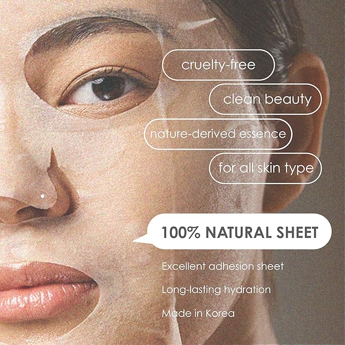 Original Derma Beauty Collagen Face Masks 36 PK Vegan Ultra Moisturizing Face Masks Skincare Sheet Masks Set for Beauty & Personal Care Korean Face Mask (Honey)