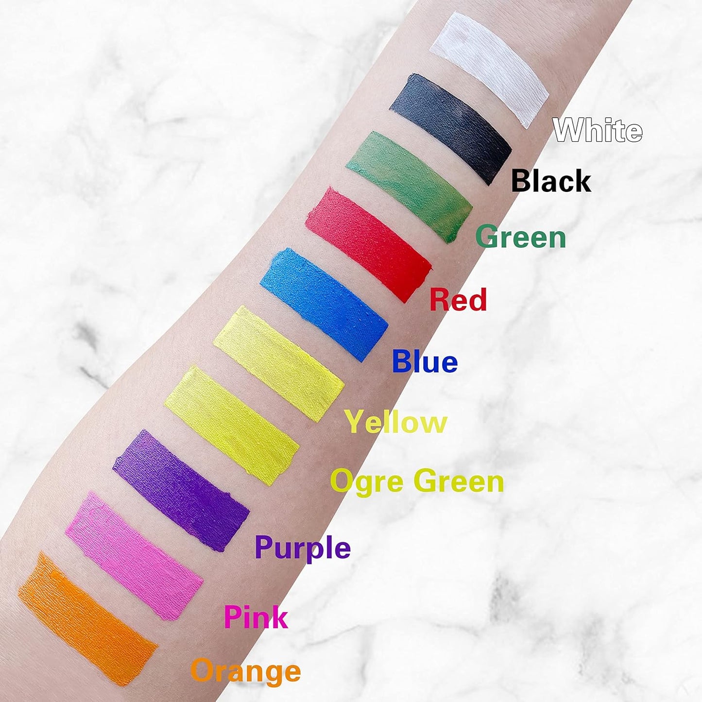 MEICOLY Purple Cream Face Body Paint,2.37Oz Large Tube Water Based Non-Toxic Full Body Paint for Adult and Kids,Highly Pigmented Face Painting for Halloween SFX Special Effects Ursula Cosplay Makeup