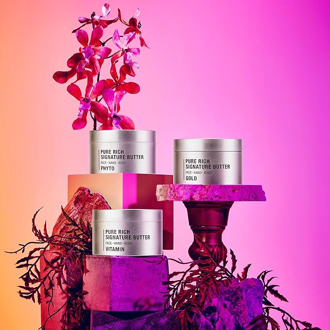 Moisturizing Body Butter – Rich Body Cream with Shea Butter, Ceramides, Collagen & Vitamin B5 to Repair & Soften Dry, Cracked Skin (Gold, 7.0 fl oz)