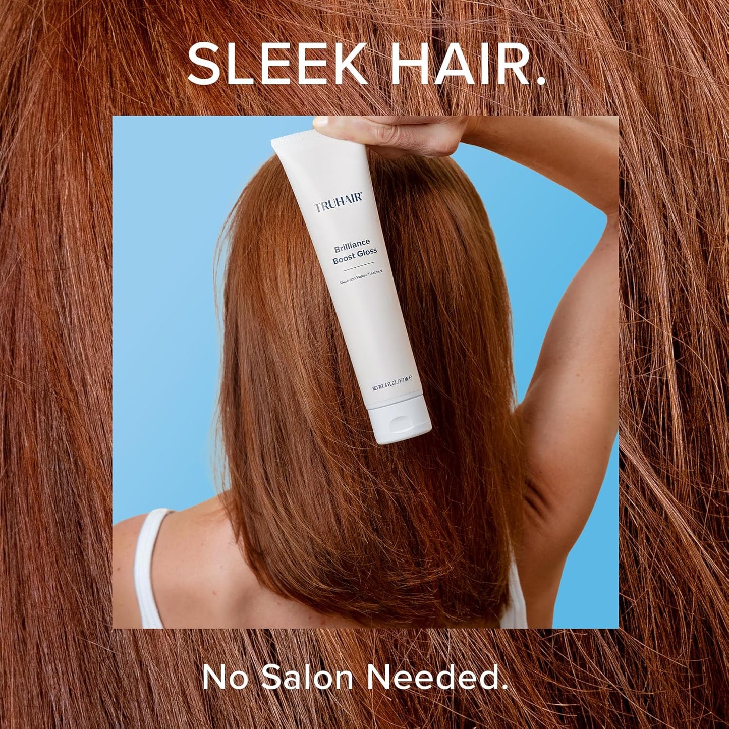 Truhair Brilliance Boost Gloss Shine & Repair Treatment | Deep Conditioning Hair Mask for Damaged Hair | Hair Gloss Treatment for Glossy Shine, Radiance & Smooth Finish | Hydrating Hair Mask - 6 Fl Oz