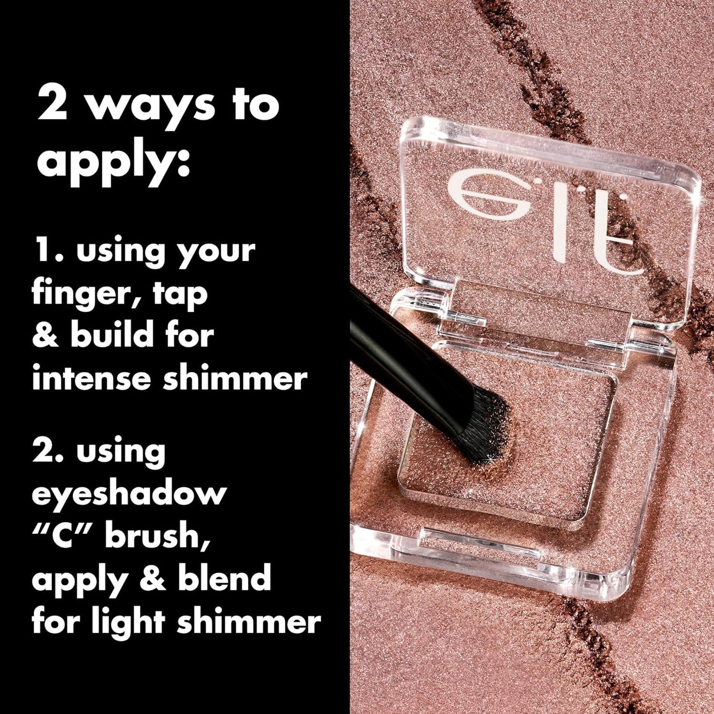 e.l.f. Fine As Fleck Glitter Eyeshadow, Long-Lasting Sheer Eye Makeup With A Shimmer Finish, Soft, Smooth Formula, Vegan & Cruelty-Free, Filthy Rich