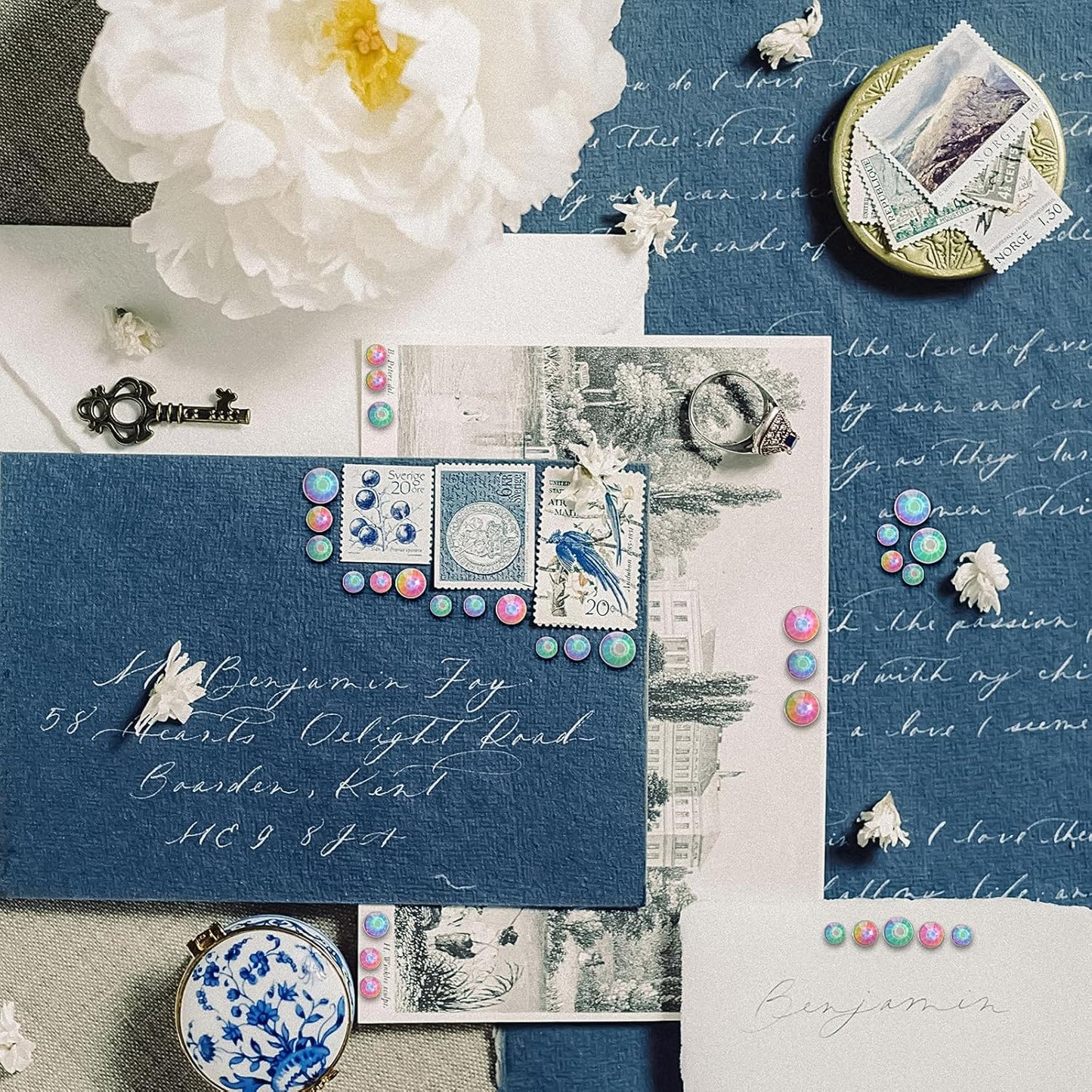 Self Adhesive Face Gems and Pearls for Makeup, Festival Jewels, Hair Gems, Rhinestone Stickers for Face, Eye, Makeup, Nail, Body, Crafts 3/4/5/6 mm 975Pcs (18.gem_Aurora)