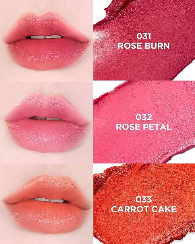 [TOCOBO] Powder Cream Lip Balm 032 Rose Petal 0.67 oz / 19g | Soft Matte Velvet Type Vegan Lip Balm & Creamy Powder Texture without Exfoliation, mother's day