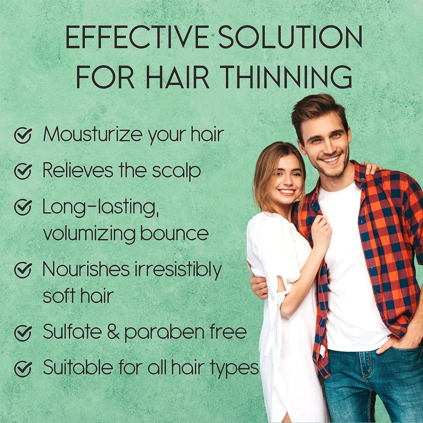 Tea Tree Shampoo and Conditioner Set for Hair Growth, Thinning Hair Loss Treatments Women & Men, Thickening Products, Paraben & Sulfate Free 20.2 FL Oz Each.