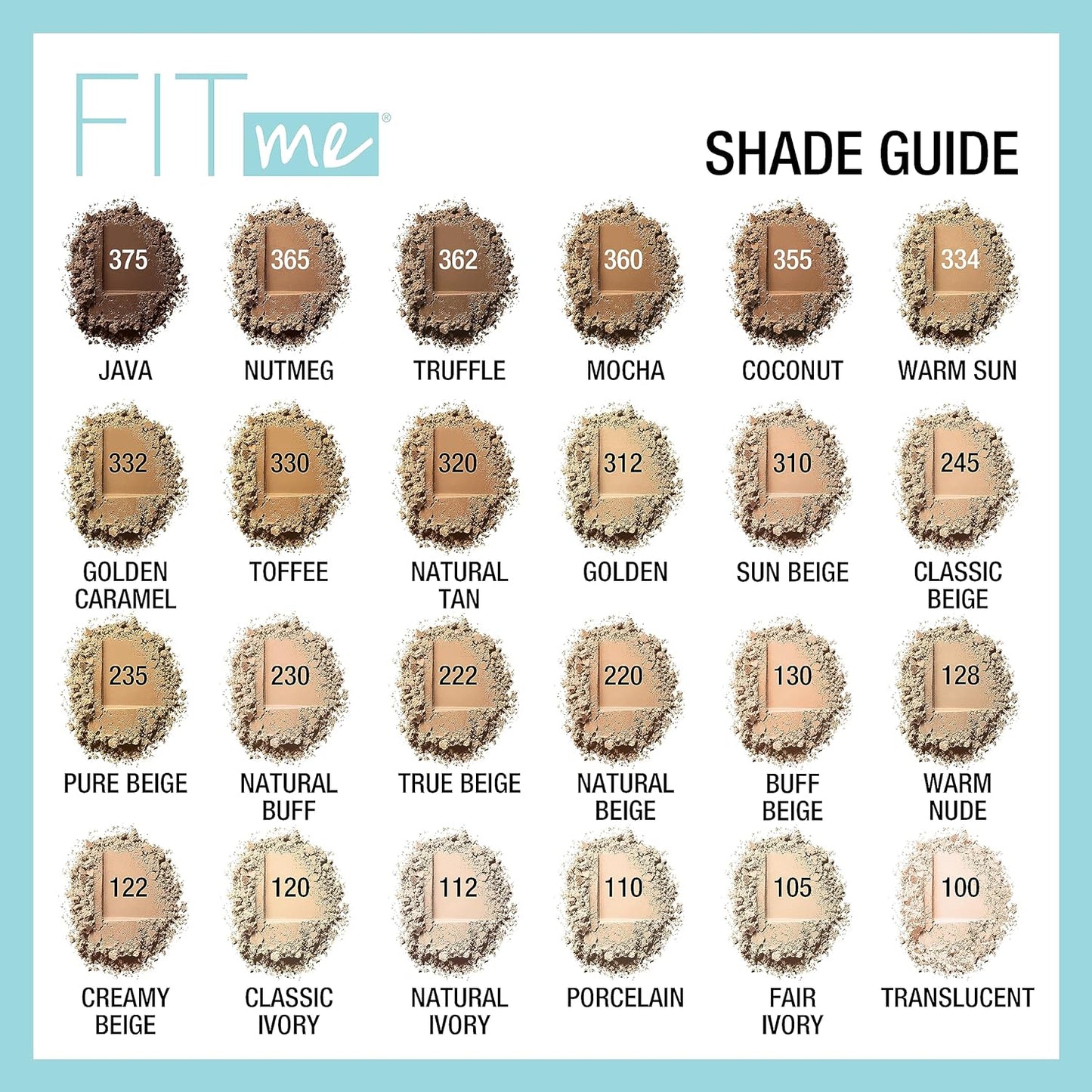 Maybelline Fit Me Matte + Poreless Pressed Face Powder Makeup & Setting Powder, Natural Beige, 1 Count