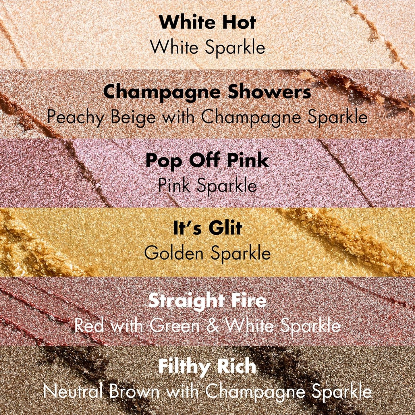 e.l.f. Fine As Fleck Glitter Eyeshadow, Long-Lasting Sheer Eye Makeup With A Shimmer Finish, Soft, Smooth Formula, Vegan & Cruelty-Free, White Hot