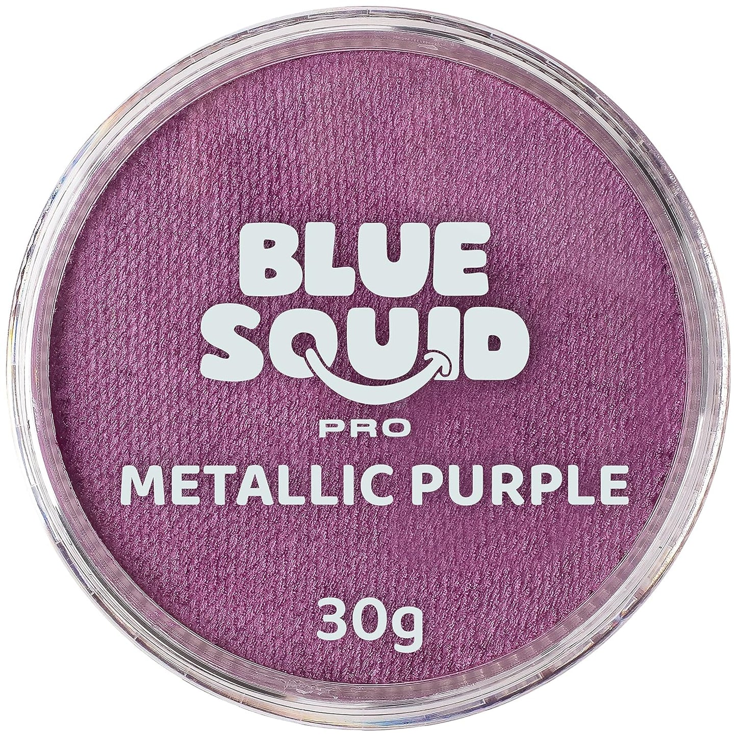 Blue Squid PRO Face Paint - Professional Water Based Single Cake Facepaint & Body Paints - SFX Makeup, Kids Adults Face Painting for Costume, Halloween, Cosplay - Metallic Purple 30g / 1oz